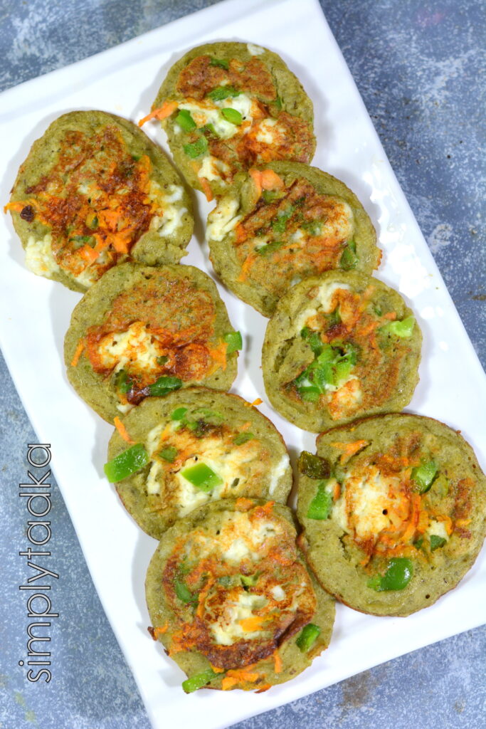 Sprouts and Veggie Pancakes (Finger Food Recipe) Simply Tadka